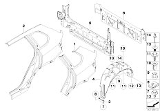 E70 X5 3.0sd M57N2 SAV / Bodywork/  Side Panel Tail Trim