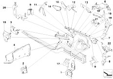 E91N 335d M57N2 Touring / Bodywork/  Front Body Bracket Left