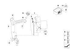 E60N 525i N53 Sedan / Brakes/  Hydro Unit Dsc Control Unit Fastening