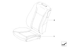 E68 Hydrogen 7 N73 Sedan / Individual Equipment/  Individual Cover Leather Comfort Seat