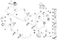 E81 118i N46N 3 doors / Radiator/  Cooling System Water Hoses-2