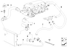 E46 318Ci M43 Coupe / Engine/  Cooling System Water Hoses