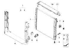 E70 X5 4.8i N62N SAV / Radiator/  Mounting Parts F Radiator