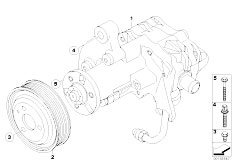 E70 X5 4.8i N62N SAV / Steering/  Power Steering Pump