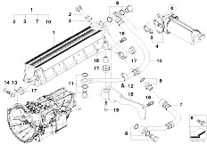 E64 M6 S85 Cabrio / Manual Transmission/  Gs7s47bg Transmission Oil Cooler