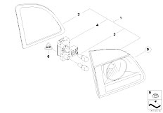 E61 525d M57N Touring / Lighting/  Rear Light In Trunk Lid