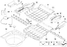 E61N M5 S85 Touring / Vehicle Trim/  Trunk Floor Compartment