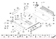 E70 X5 3.0d M57N2 SAV / Vehicle Trim/  Trim Panel Trunk Floor-2