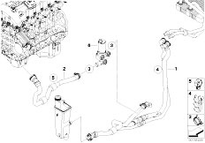 E83N X3 3.0si N52N SAV / Heater And Air Conditioning/  Water Hoses Water Valve