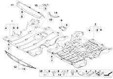 E87 120i N46 5 doors / Vehicle Trim/  Underbonnet Screen-2