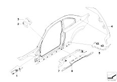 E82 125i N52N Coupe / Bodywork/  Cavity Shielding Side Frame