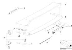 E36 320i M52 Coupe / Bodywork Clubsport Custom Rear Wing