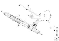 E66 730Li M54 Sedan / Steering/  Hydro Steering Box