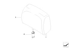 E93 330d M57N2 Cabrio / Seats Headrest Rear
