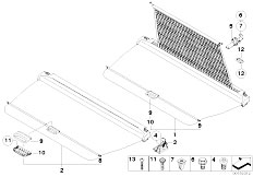 E70 X5 3.0d M57N2 SAV / Vehicle Trim/  Netted Blind F Sight Protection