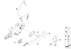 E70 X5 3.0sd M57N2 SAV / Bodywork/  Door Control Rear