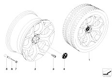 E71 X6 35iX N54 SAC / Wheels/  Bmw La Wheel Y Spoke 214
