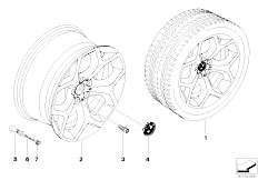 E70 X5 3.0d M57N2 SAV / Wheels/  Bmw La Wheel Y Spoke 214