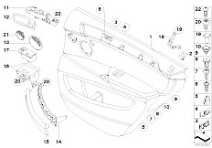 E70 X5 4.8i N62N SAV / Vehicle Trim/  Door Trim Rear-3