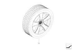 E70 X5 3.0sd M57N2 SAV / Wheels/  Winter Complete Wheel Star Spoke 209