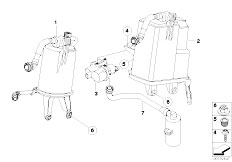 E71 X6 35iX N54 SAC / Fuel Supply/  Activated Carbon Container Fuel Ventilat
