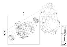 E88 120d N47 Cabrio / Engine Electrical System/  Alternator