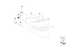 E83N X3 2.0i N46 SAV / Lighting/  Rear Light