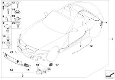 E86 Z4 M3.2 S54 Coupe / Vehicle Trim/  Aerodynamics Package