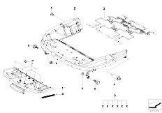 E93 330i N53 Cabrio / Seats/  Front Seat Frame Mech El Singl Parts