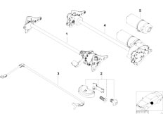 E83 X3 2.5i M54 SAV / Seats Seat Tilt Adjustment Individual Parts