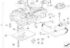 E32 735iL M30 Sedan / Automatic Transmission/  Zf 4hp22 24 Eh Control Unit Attach Parts