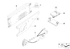 E46 328i M52 Touring / Communication Systems/  Single Parts Sa 630 Trunk