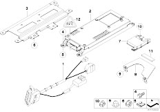 E39 523i M52 Sedan / Communication Systems/  Single Parts Sa 630 Trunk