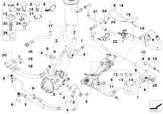 E70 X5 3.0si N52N SAV / Steering Power Steer Fluid Lines Adaptive Drive-2