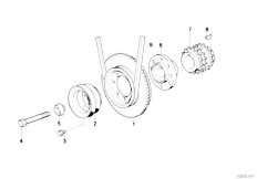 E34 M5 3.6 S38 Sedan / Engine/  Belt Drive Vibration Damper