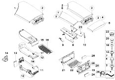 E61 530xi N52 Touring / Vehicle Trim/  Centre Arm Rest Oddments Trays