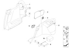 E46 316ti N42 Compact / Vehicle Trim/  Lateral Trunk Floor Trim Panel