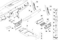 E60 530xd M57N2 Sedan / Vehicle Trim/  Retrofit Decor Strip Titan Ii Dark