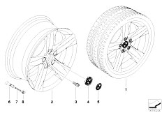 E85 Z4 2.2i M54 Roadster / Wheels/  Bmw La Wheel Star Spoke 203