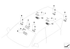 E83 X3 2.0d M47N2 SAV / Lighting Overhead Interior Light