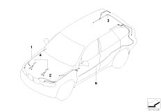 E53 X5 4.8is N62 SAV / Vehicle Electrical System/  Replacement Cable F Main Cable Harness