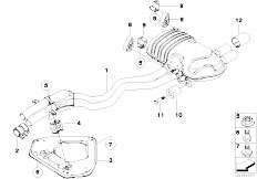 E86 Z4 3.0si N52 Coupe / Exhaust System Exhaust System Rear