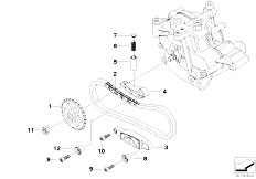 E64 M6 S85 Cabrio / Engine Lubrication System Oil Pump Drive