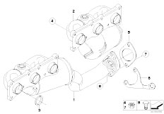 E85 Z4 2.5si N52 Roadster / Exhaust System Exhaust Manifold With Catalyst