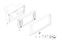 E53 X5 3.0i M54 SAV / Audio Navigation Electronic Systems On Board Monitor Wide Screen