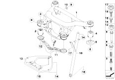 E86 Z4 M3.2 S54 Coupe / Rear Axle/  Rear Axle Carrier