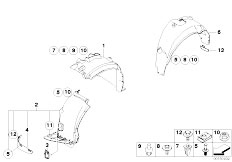 E87 120d M47N2 5 doors / Vehicle Trim/  Wheelarch Trim