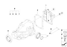 E83 X3 3.0i M54 SAV / Rear Axle/  Final Drive Gasket Set