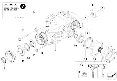 E65 745d M67N Sedan / Rear Axle/  Differential Drive Output