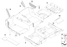 E61 530d M57N Touring / Vehicle Trim Floor Covering